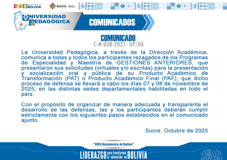 COMUNICADO